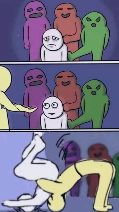 3 meme chen ngang