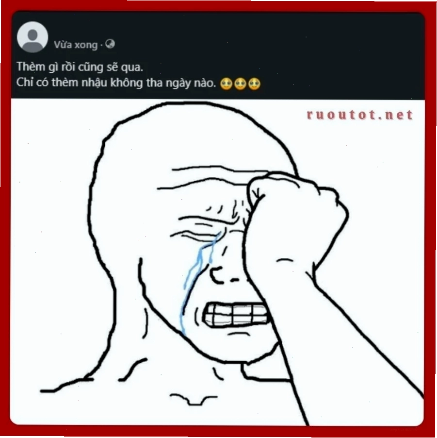 Ảnh chế nói không với rượu bia meme