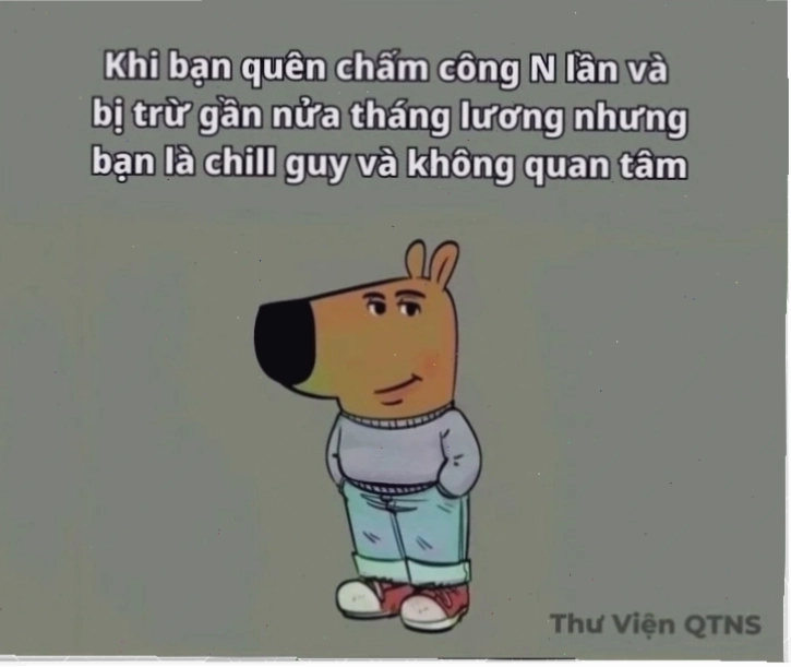anh meme không quan tâm vui
