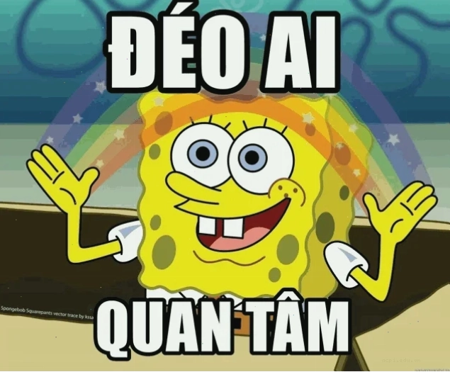 ảnh meme không quan tâm vui vẻ