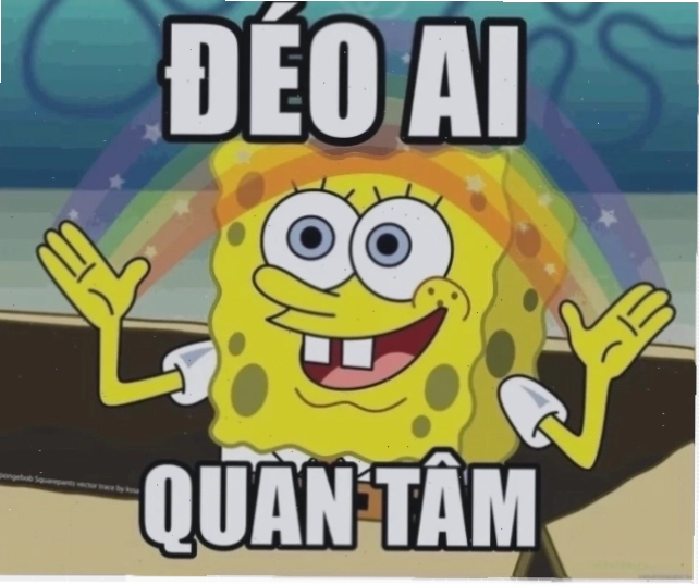 ảnh meme không quan tâm vui vẻ