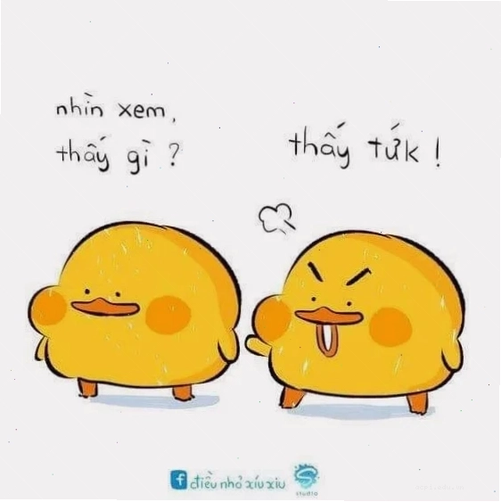 Ảnh vịt vàng meme đang cười tủm tỉm