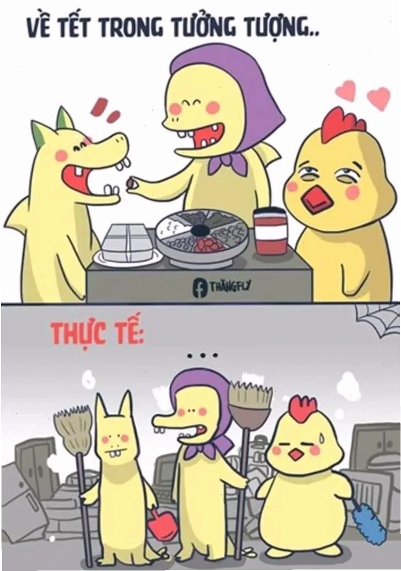 Bạn bè ngày tết tet meme