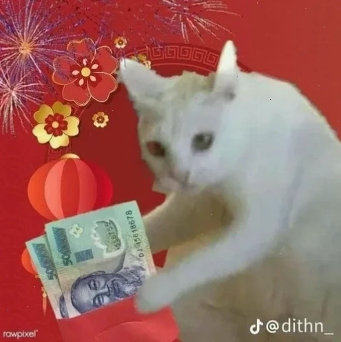bao lì xì meme có tráng kim