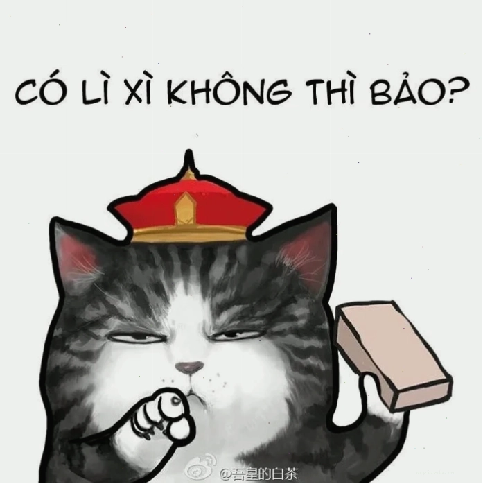 bao lì xì meme đính nơ