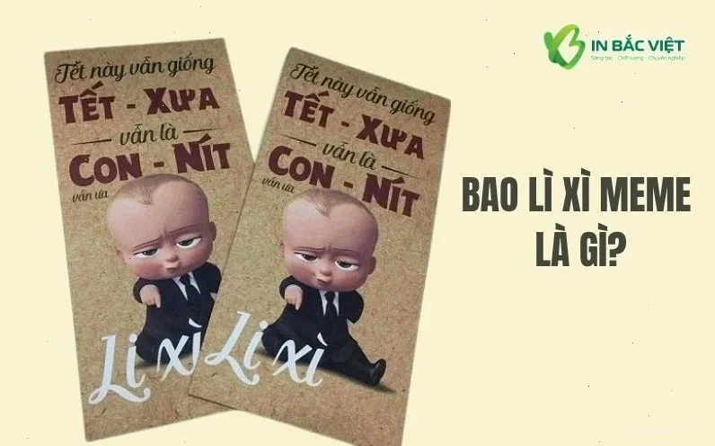 bao lì xì meme thiết kế sáng tạo