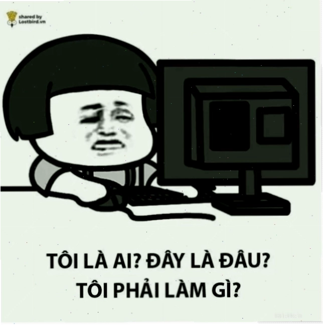 Biểu cảm hài hước của đây là đâu tôi là ai meme