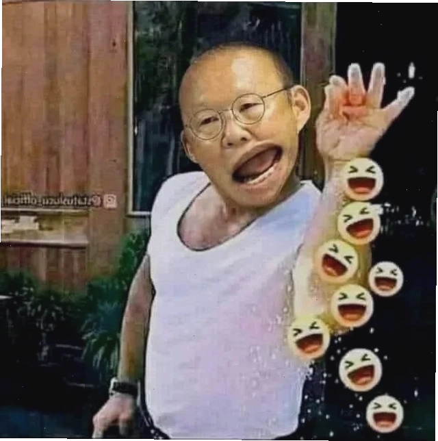 Biểu cảm park hang seo meme khi suy nghĩ chiến thuật