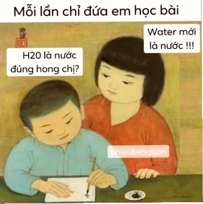 Bức họa thiếu nữ mặc áo dài meme kinh điển
