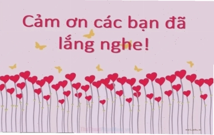 cảm ơn đã lắng nghe meme chữ to