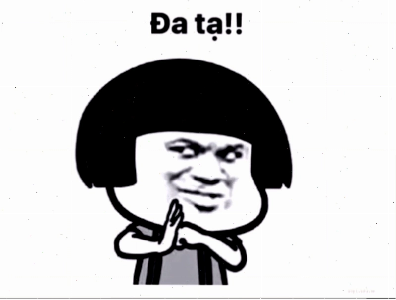 cảm ơn đã lắng nghe meme giơ tay