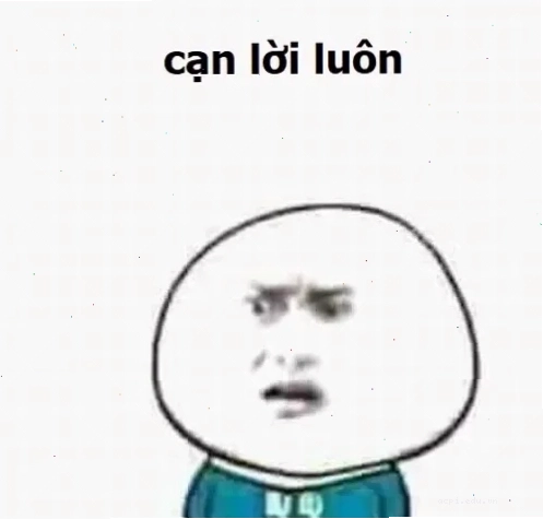 cạn lời meme hài hước chịu thua