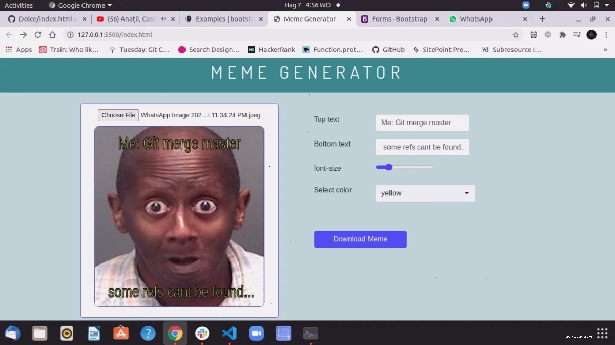 Cắt ghép clip trên meme website