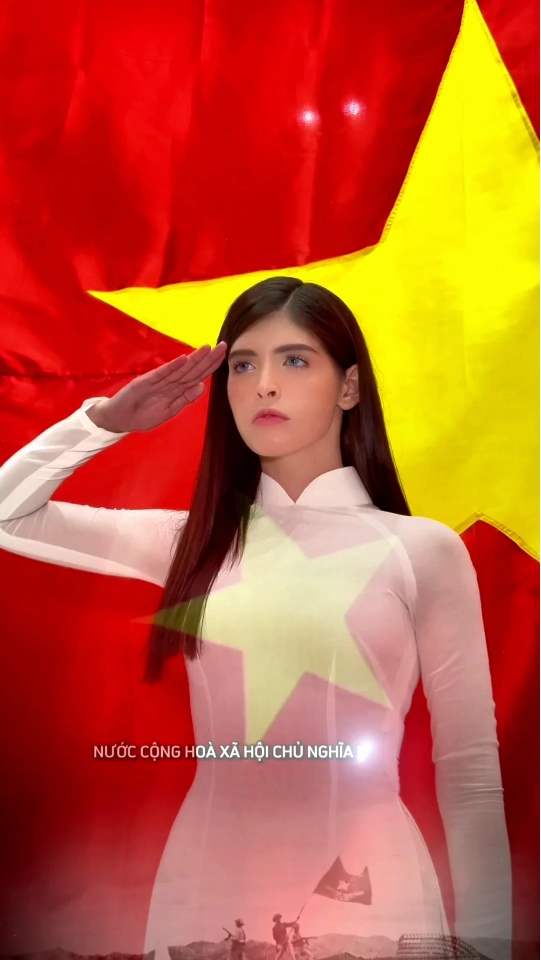chào cờ meme