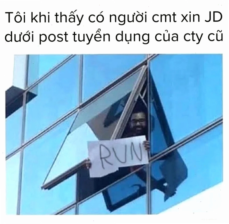 Chạy ngay đi meme trong nhóm bạn