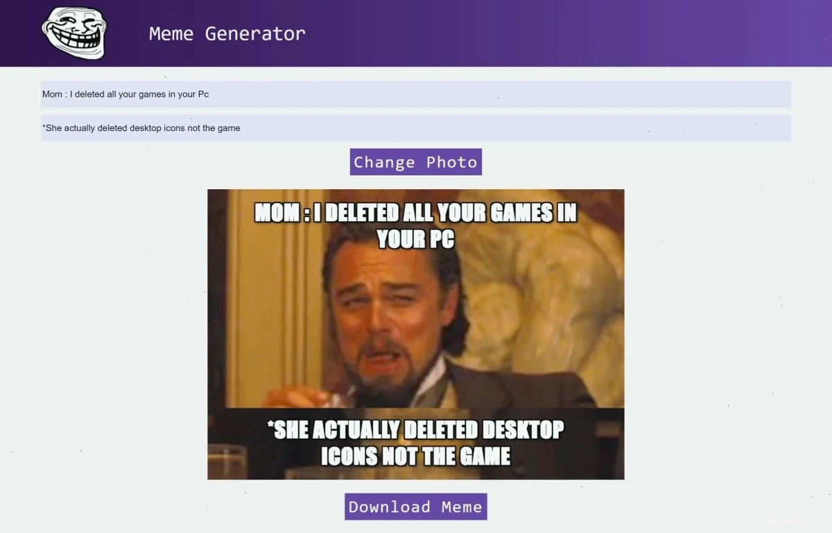 Chia sẻ meme từ meme website