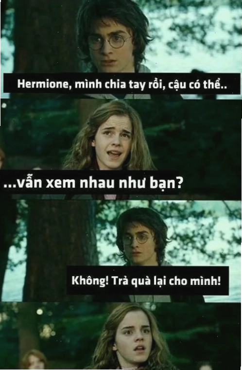 chia tay meme hài