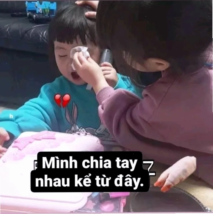 chia tay meme hài