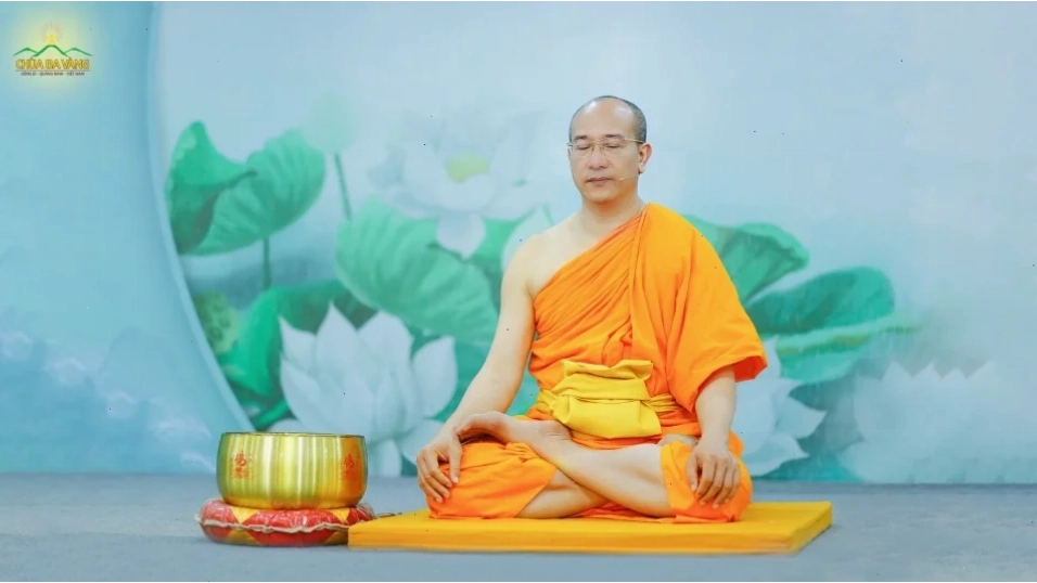 chó ngồi thiền meme dễ thương