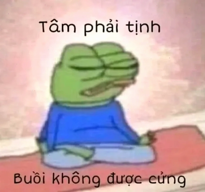 chó ngồi thiền meme lạ