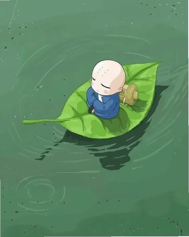 chó ngồi thiền meme thư giãn