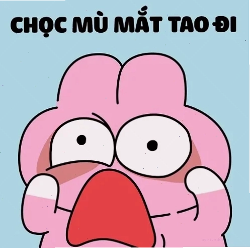 chọc mù mắt tao đi meme phản xạ tự nhiên