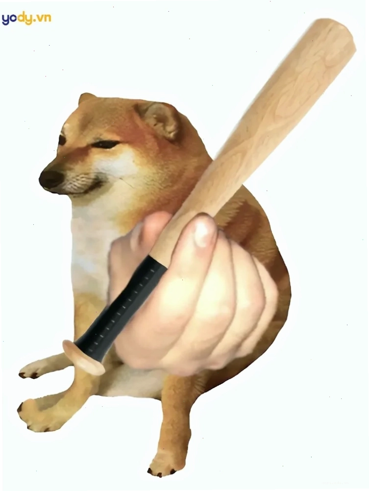 chú chó meme cheems nghèo khổ