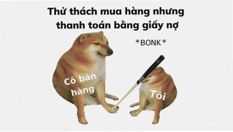 chú chó meme cheems thợ mỏ