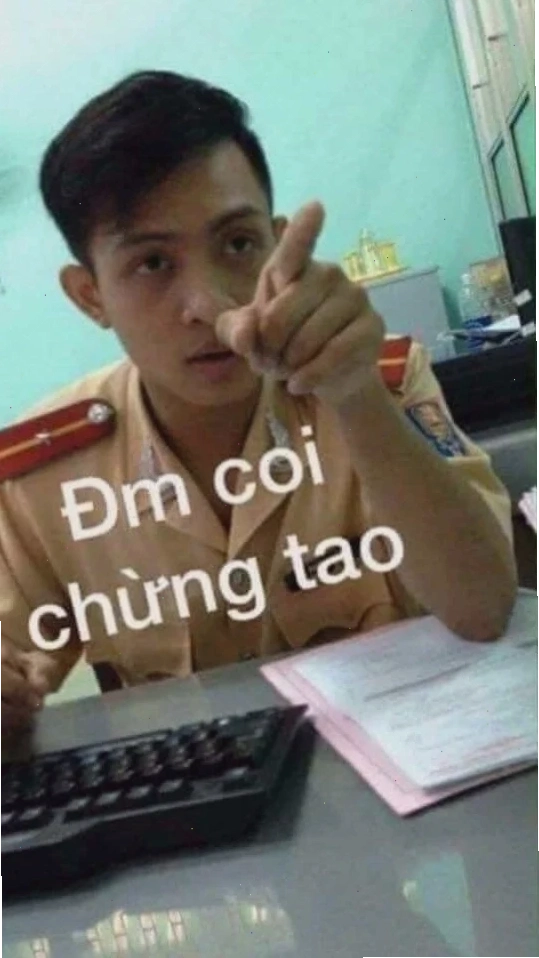 coi chừng tao meme phong cách cực ngầu