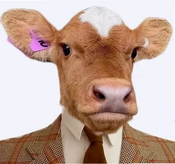 con bò cười meme mắt trợn