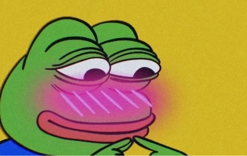 pepe chào con ếch xanh meme chào nhẹ