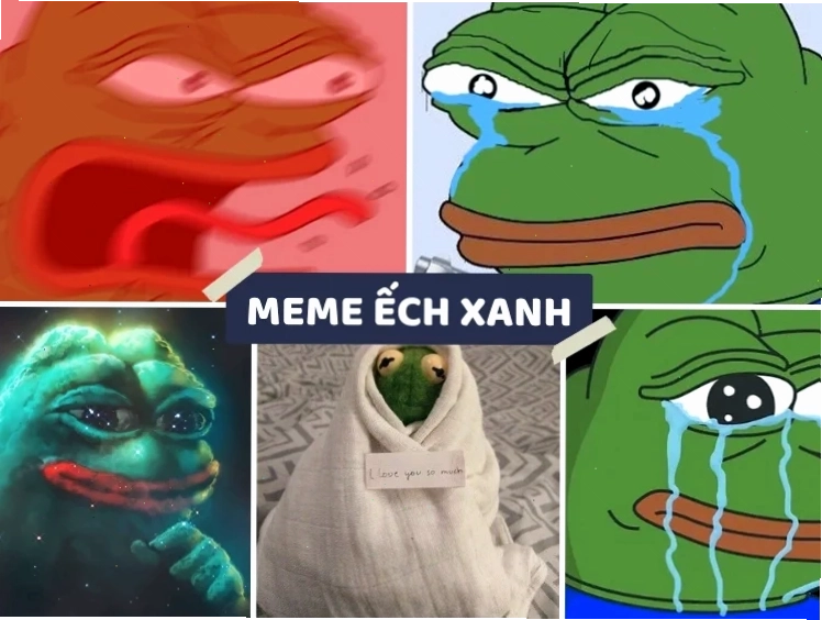pepe lơ đễnh con ếch xanh meme lơ đễnh