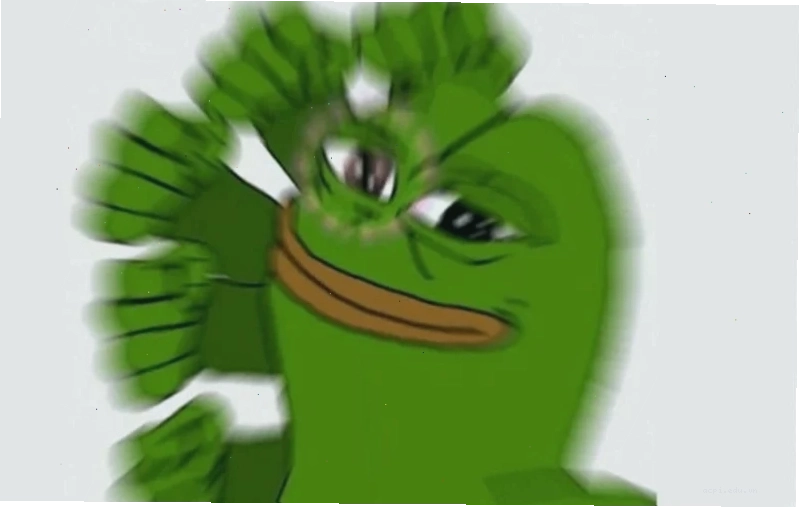 pepe lùi con ếch xanh meme lùi