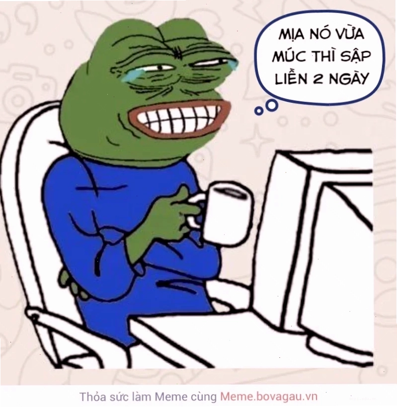 pepe tò mò con ếch xanh meme tò mò