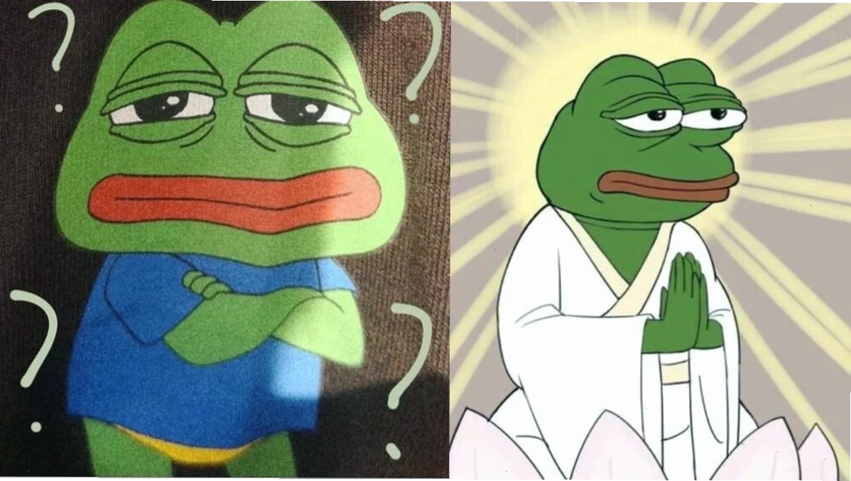 pepe an ủi con ếch xanh meme tự an ủi