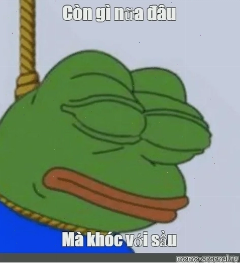 còn gì nữa đâu mà khóc với sầu meme trong hoạt hình