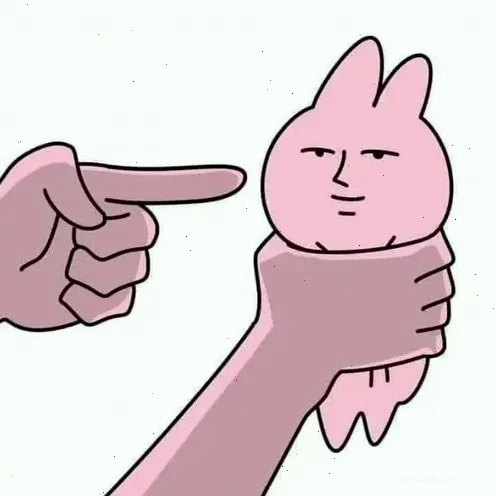 con thỏ meme ngại ngùng