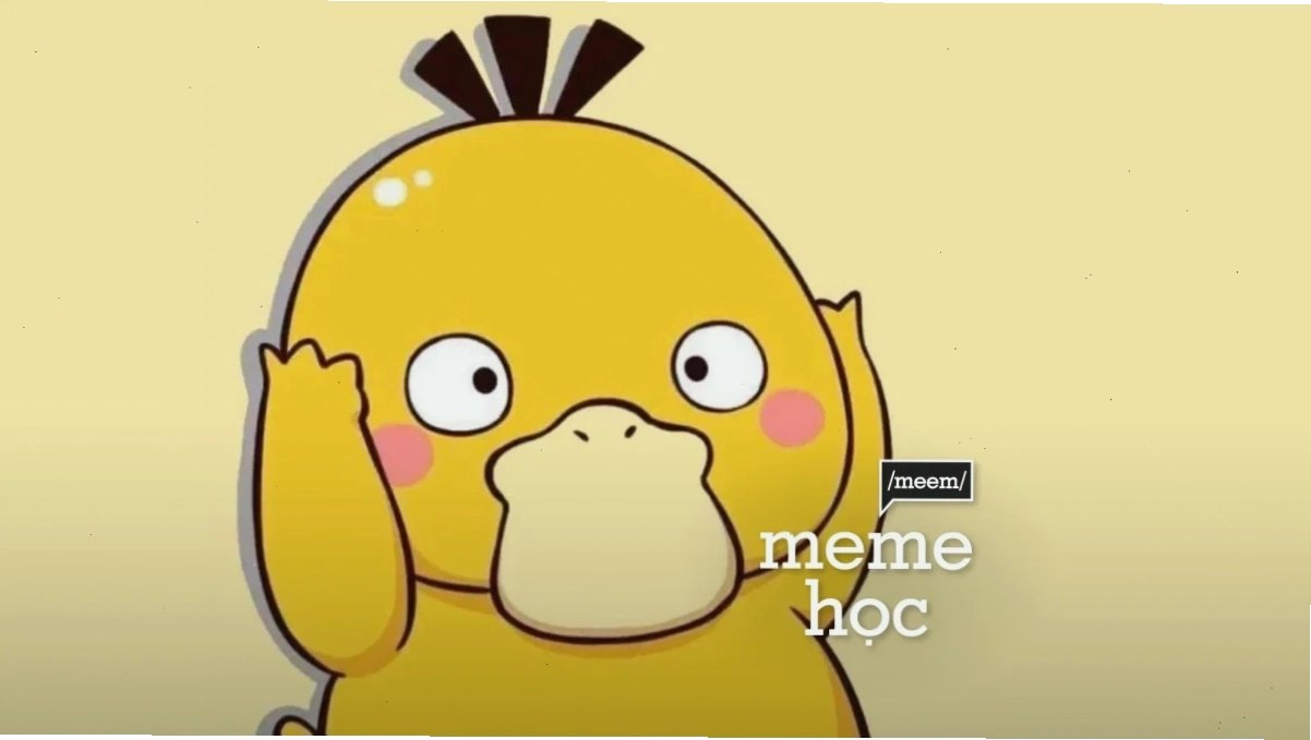 con vịt meme chơi guitar