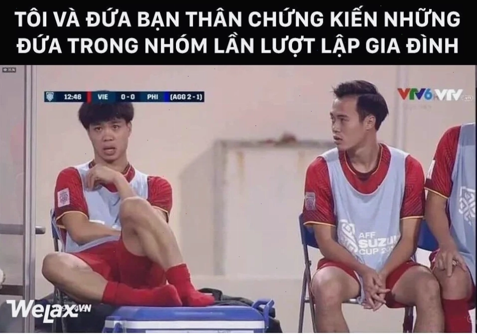 công phượng meme khi ngồi dự bị