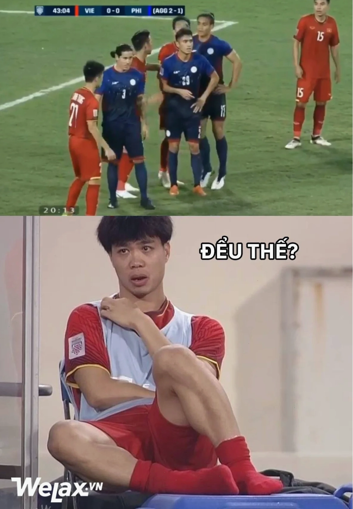 công phượng meme tập luyện