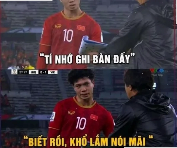 công phượng meme thi đấu căng thẳng