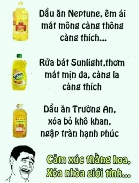 dầu ăn meme hài hước