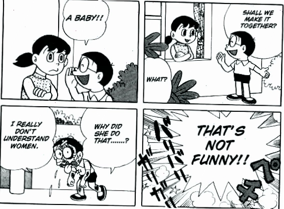 doraemon meme chế nobita cười