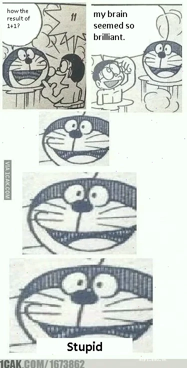 doraemon meme face cười đểu