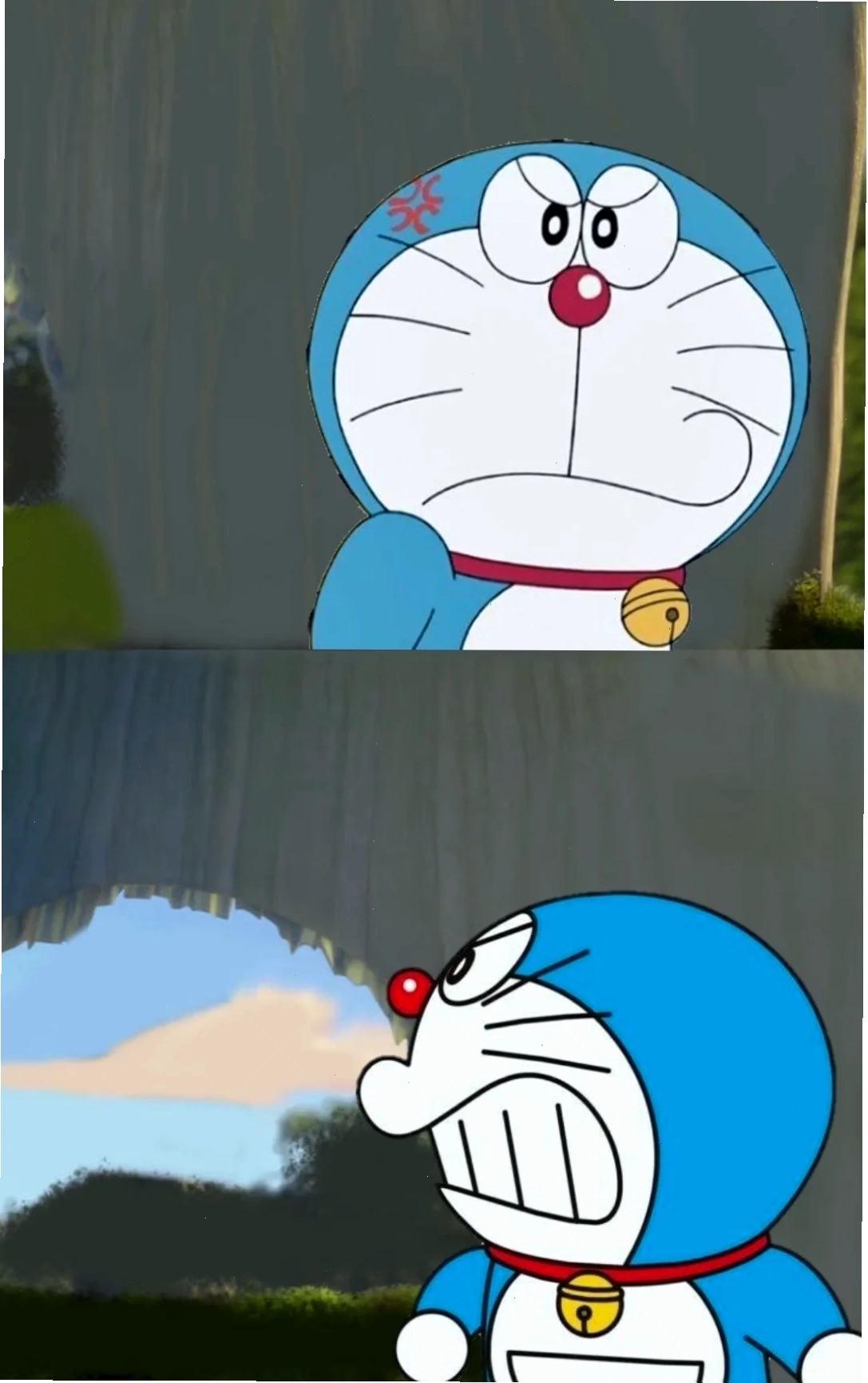 doremon meme tức giận