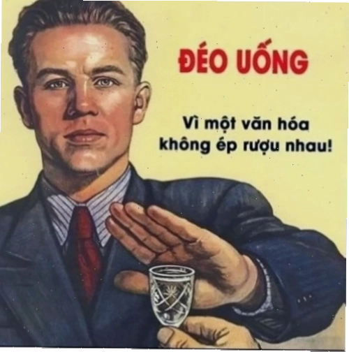 Hài hước nói không với rượu bia meme