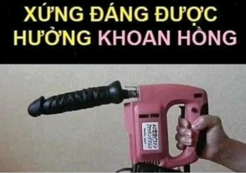 hình troll khoan hồng cực hợp để troll bạn thân