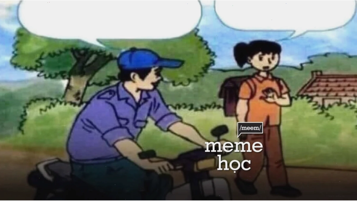 Học sinh chế meme sách giáo khoa
