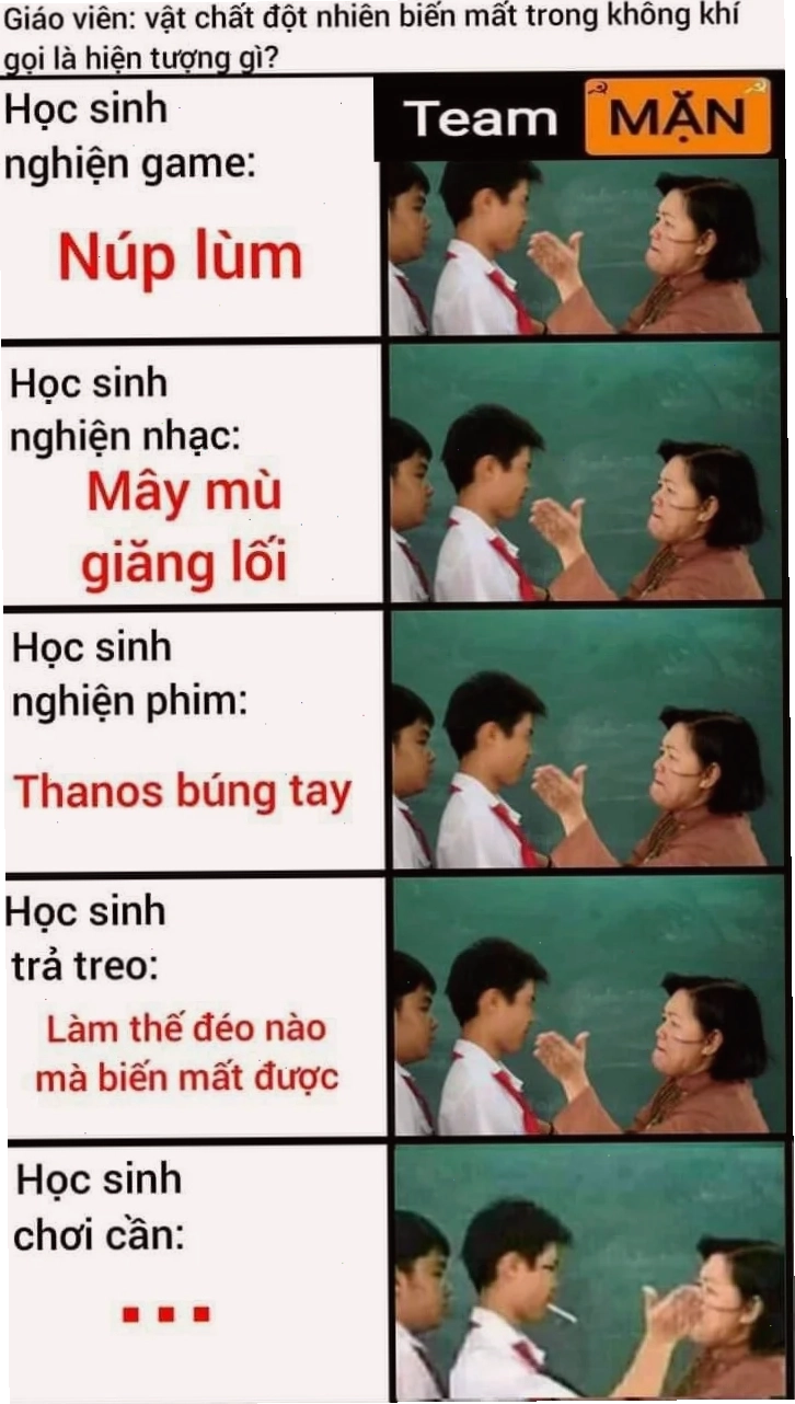 học sinh meme cuối cùng