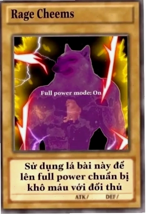 Lá bài meme phản dame cực gắt